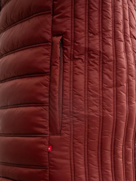 Puffer Quilted Vest | Wine