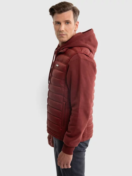 Puffer Quilted Vest | Wine