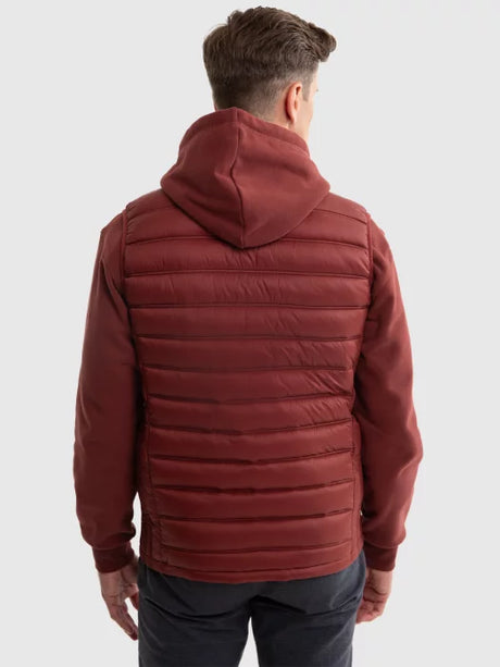 Puffer Quilted Vest | Wine