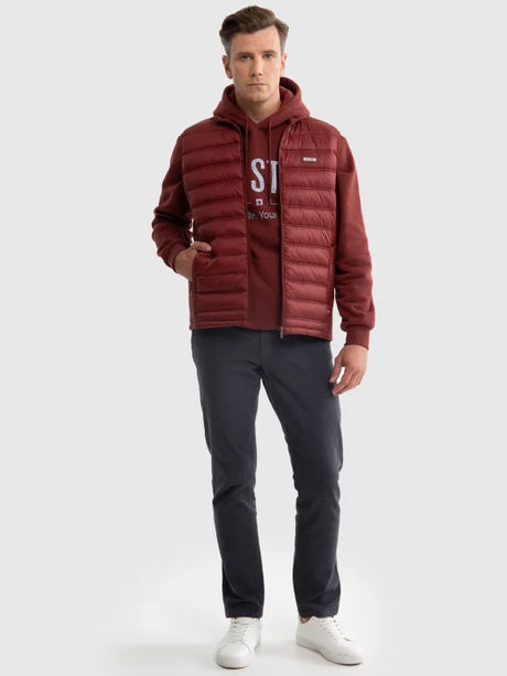 Puffer Quilted Vest | Wine