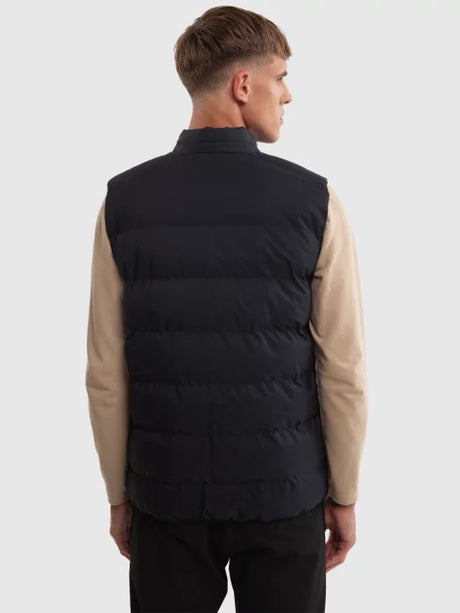 Puffer Vest - Gilet with Stand Collar | Black