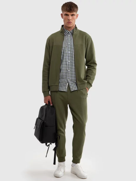 Slim-Fit Jogger Pants | Olive Green