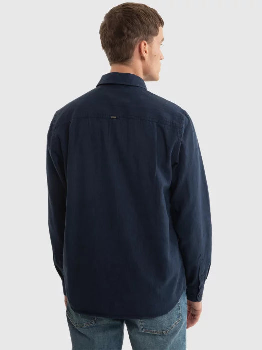 Twill Weave Shirt  | Navy