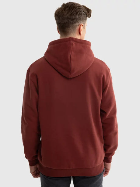 BIG STAR Logo Hoodie Sweatshirt | Bordeaux