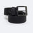 Genuine Leather Textured Belt with Metal Buckle | Black