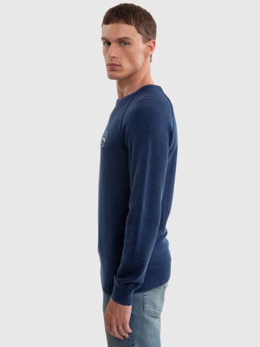 Timeless Big Star Sweater | Navy Blue