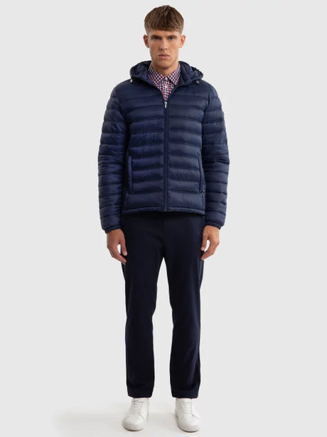 Puffer Jacket with Hood | Navy