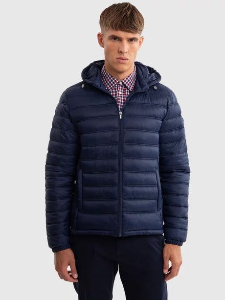 Puffer Jacket with Hood | Navy