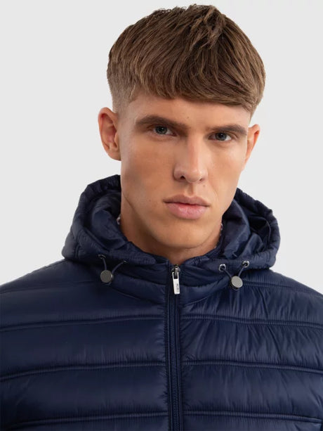 Puffer Jacket with Hood | Navy