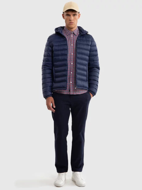 Puffer Jacket with Hood | Navy