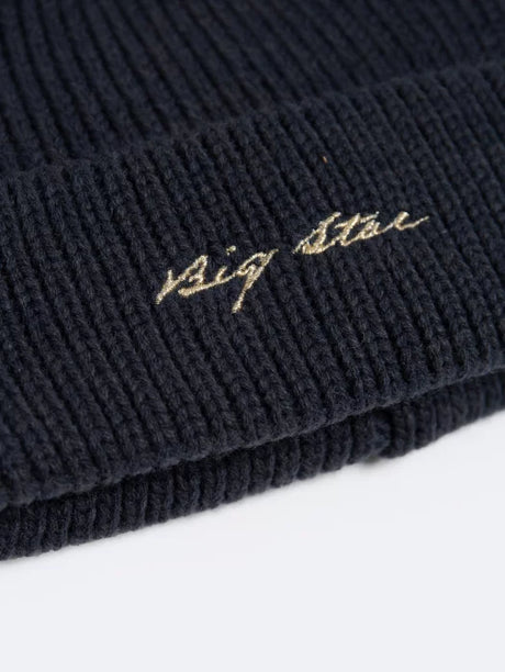 Knitted Logo Beanie | Navy