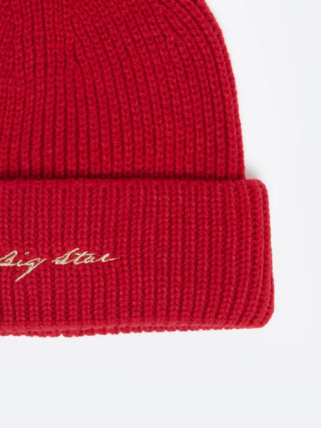 Knitted Logo Beanie | Red