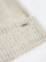 Faux Fur Pom-Pom Beanie | Light Beige