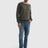 Warm Stylish Round Neck Sweater | Dark Grey