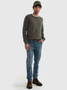 Warm Stylish Round Neck Sweater | Dark Grey