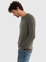 Warm Stylish Round Neck Sweater | Dark Grey