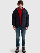 Hooded Puffer Jacket | Navy