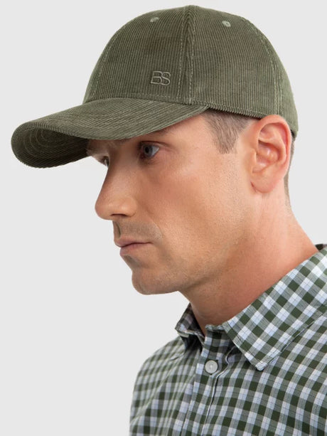 Classic Corduroy Velours Cap | Kaki