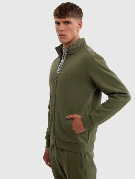 Full-Zip Sweat Jacket | Dark Olive Green