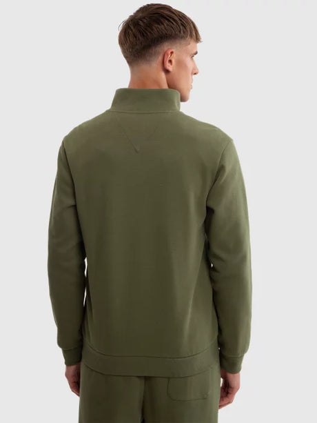 Full-Zip Sweat Jacket | Dark Olive Green