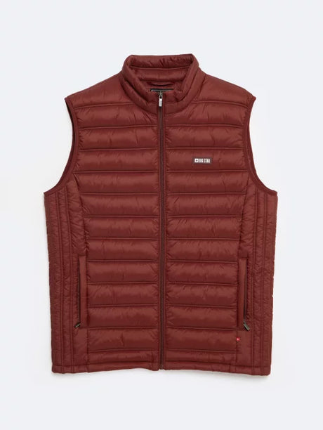 Puffer Quilted Vest | Wine