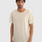 Casual T-Shirt with Minimalist Logo Patch | Beige