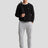 Roundneck Sweatshirt with Logo | Black