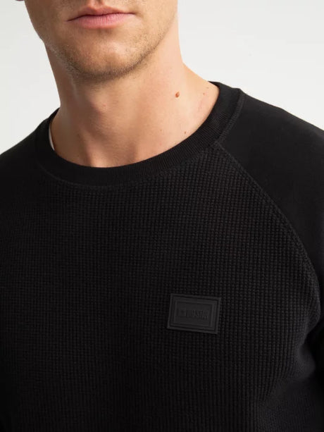 Roundneck Sweatshirt with Logo | Black