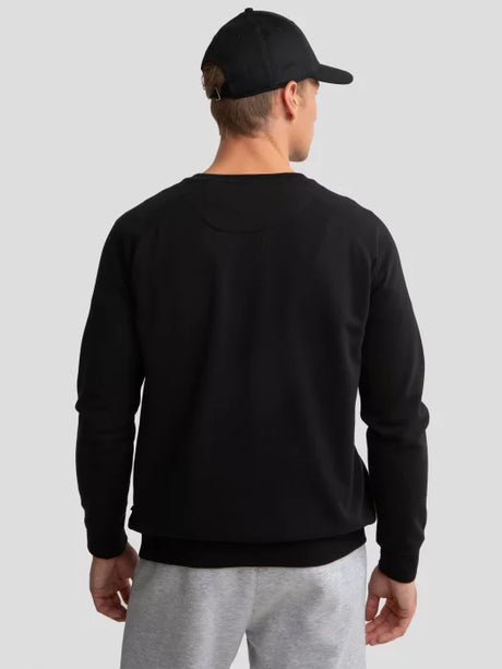 Roundneck Sweatshirt with Logo | Black