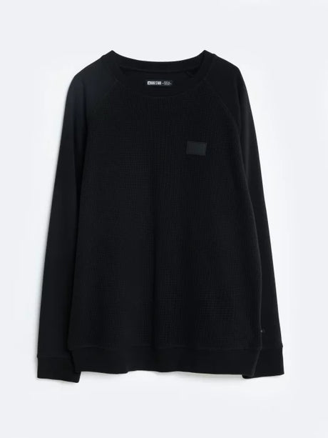 Roundneck Sweatshirt with Logo | Black