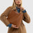 Leather Tote with Pouch | Brown