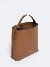 Leather Tote with Pouch | Brown