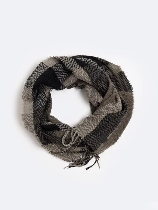 Wool Scarf | Kaki Checks