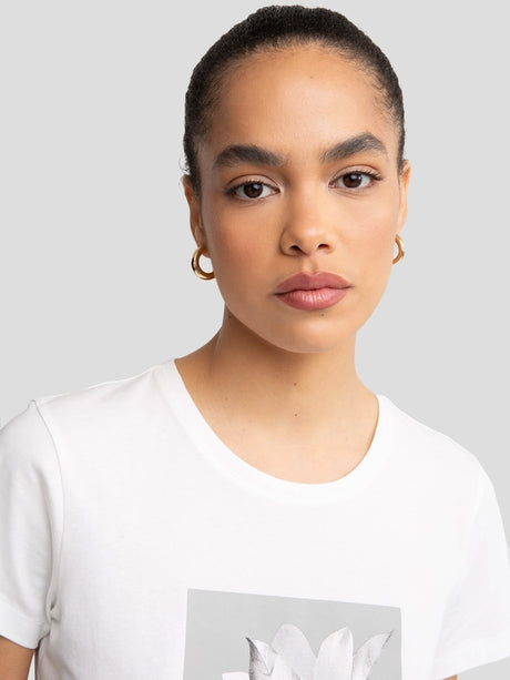 Floral Print T-Shirt | White
