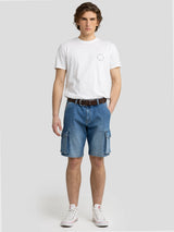 Denim Cargo short | Blue
