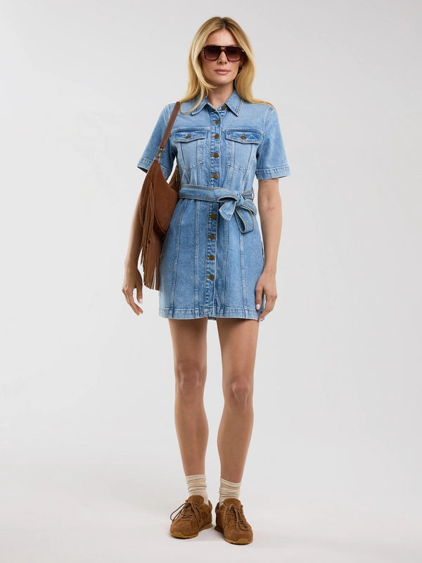 Mini Denim Dress SHOP BIG STAR Mini Denim Dress SHOP BIG STAR