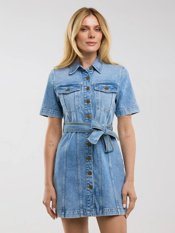 Mini Denim Dress SHOP BIG STAR Mini Denim Dress SHOP BIG STAR