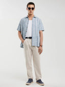 Shirt with stripes | Blue