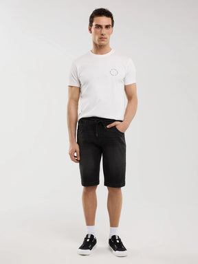Casual Denim Short | Black