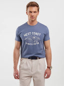 T-Shirt With Print | Blue