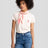T-Shirt with embroidery | Cream