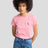 T-Shirt with embroidery | Pink