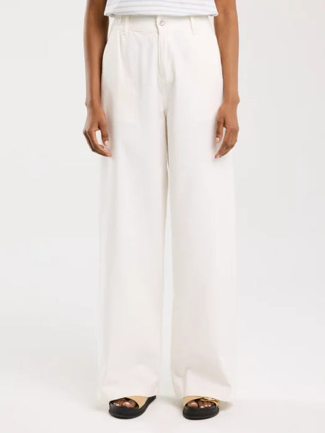 Wide Leg Pant | White
