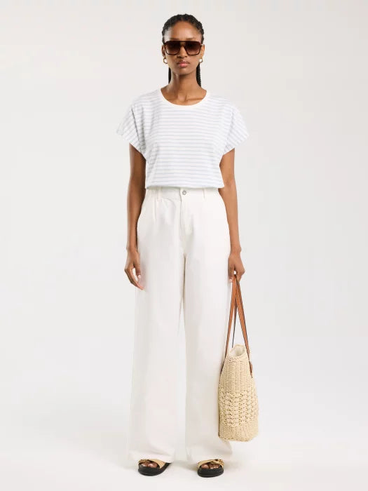 Wide Leg Pant | White