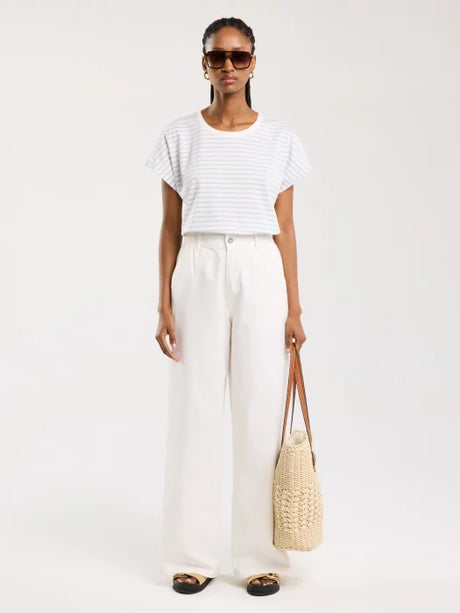 Wide Leg Pant | White