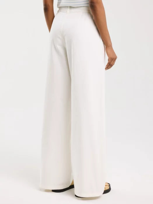 Wide Leg Pant | White