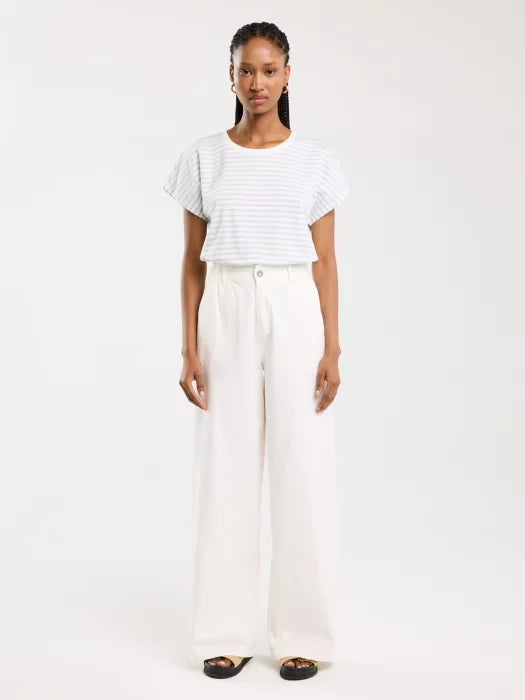 Wide Leg Pant | White