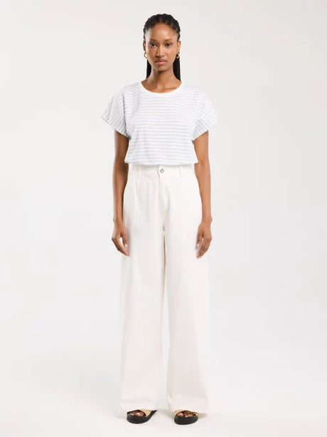 Wide Leg Pant | White
