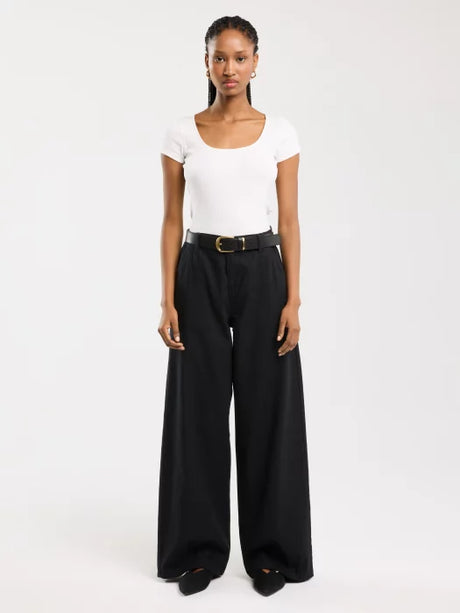 Wide Leg Pant | Black