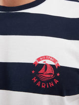 Striped T-Shirt | Navy Blue